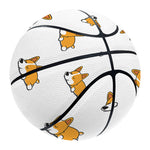 Sleeping Corgi Pattern Print Basketball
