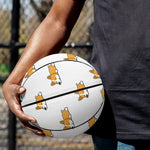 Sleeping Corgi Pattern Print Basketball