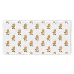 Sleeping Corgi Pattern Print Beach Towel