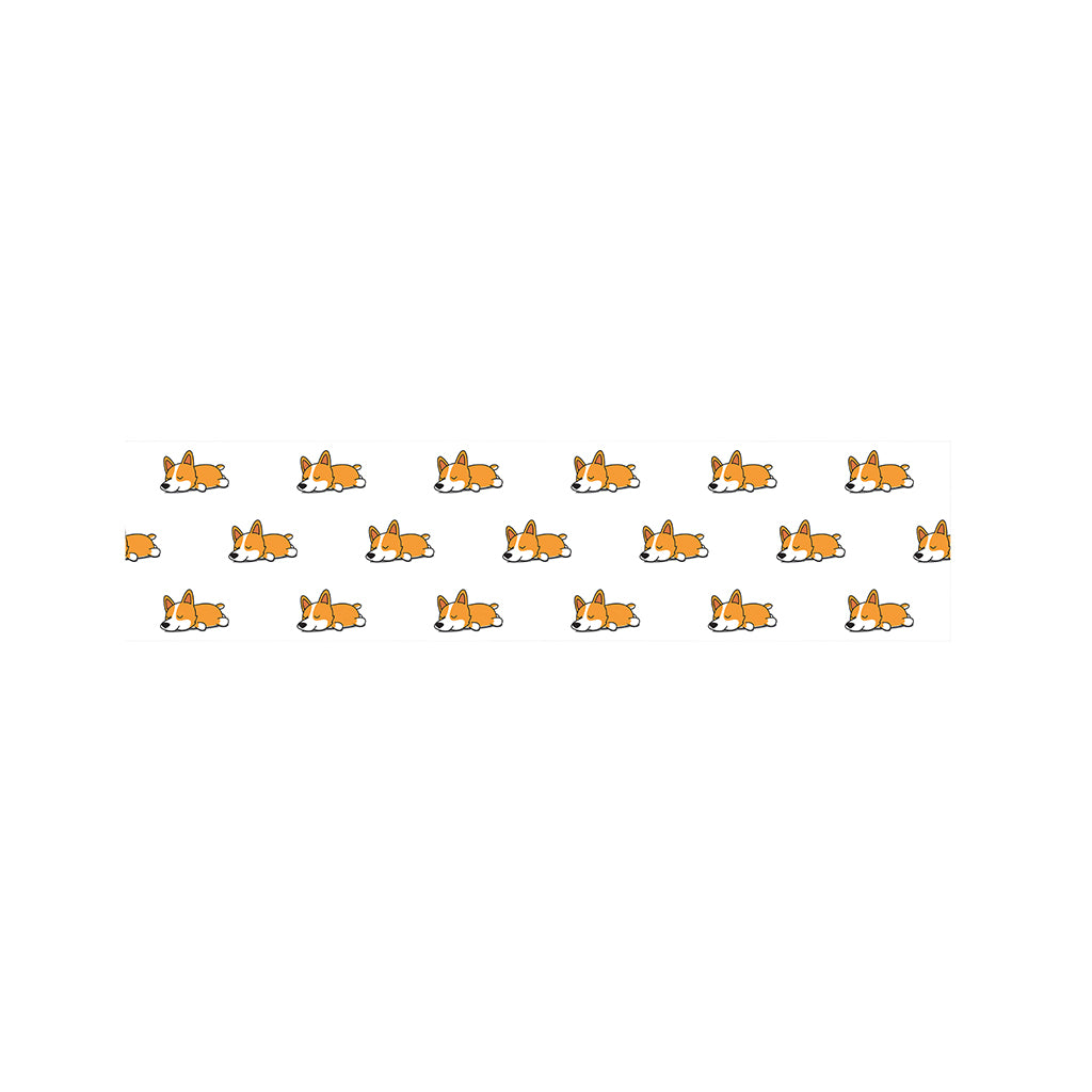 Sleeping Corgi Pattern Print Bed Runner