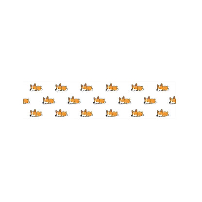 Sleeping Corgi Pattern Print Bed Runner