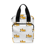 Sleeping Corgi Pattern Print Bible Tote Bag
