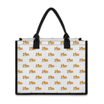 Sleeping Corgi Pattern Print Canvas Tote Bag