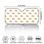 Sleeping Corgi Pattern Print Car Windshield Sun Shade