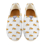 Sleeping Corgi Pattern Print Casual Shoes