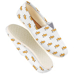 Sleeping Corgi Pattern Print Casual Shoes