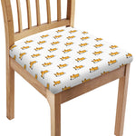 Sleeping Corgi Pattern Print Chair Cushion Cover