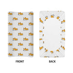 Sleeping Corgi Pattern Print Changing Pad Cover