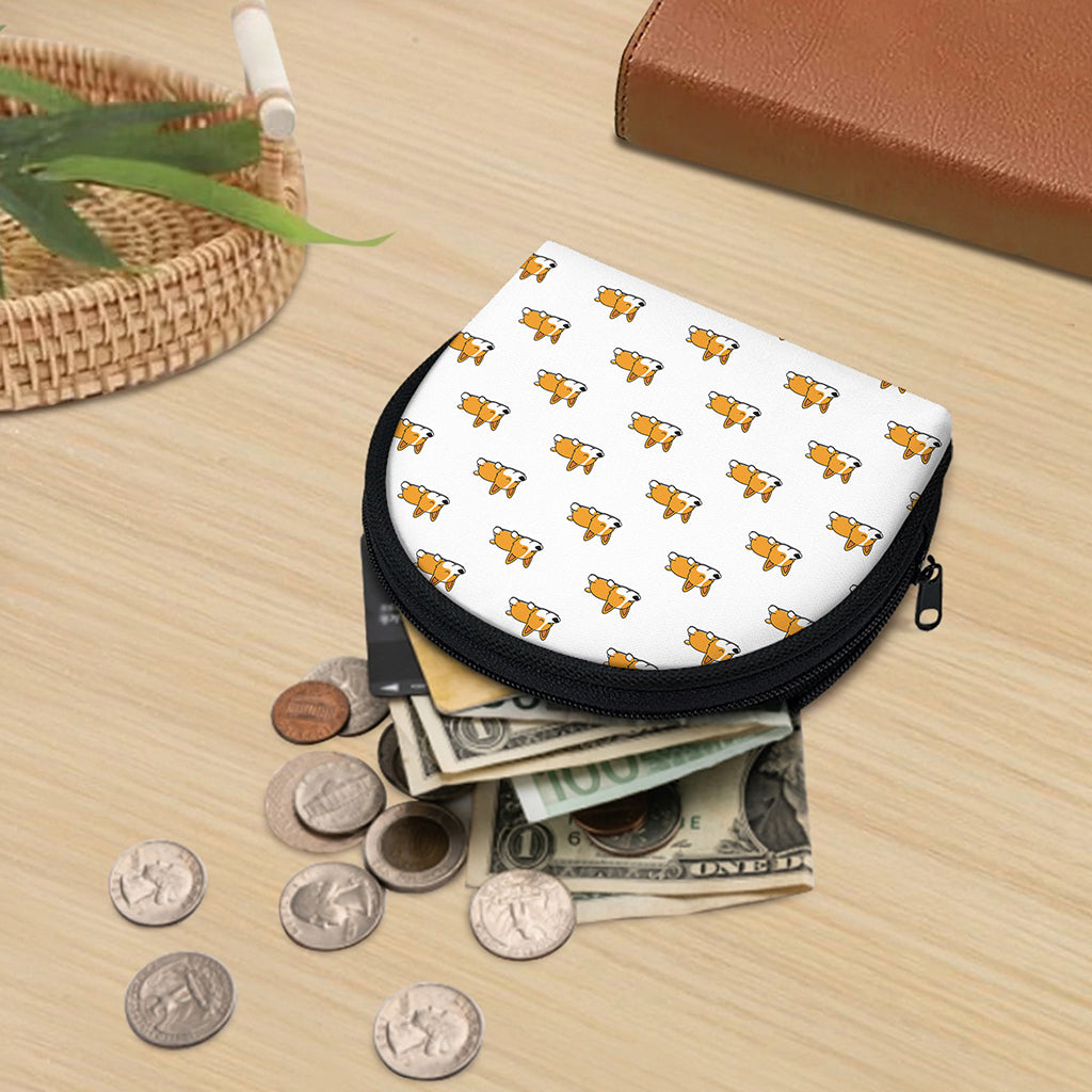 Sleeping Corgi Pattern Print Coin Purse