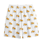 Sleeping Corgi Pattern Print Cotton Shorts