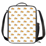 Sleeping Corgi Pattern Print Crossbody Lunch Bag