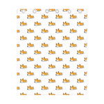 Sleeping Corgi Pattern Print Curtain
