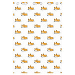 Sleeping Corgi Pattern Print Curtain