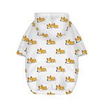 Sleeping Corgi Pattern Print Dog Zip Up Hoodie