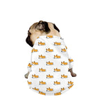 Sleeping Corgi Pattern Print Dog Zip Up Jacket