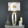 Sleeping Corgi Pattern Print Drum Lamp Shade