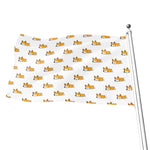 Sleeping Corgi Pattern Print Flag