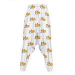 Sleeping Corgi Pattern Print Hammer Pants