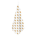 Sleeping Corgi Pattern Print Hand Towel