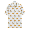 Sleeping Corgi Pattern Print Hawaiian Shirt