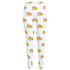 Sleeping Corgi Pattern Print High-Waisted Pocket Leggings