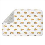 Sleeping Corgi Pattern Print Indoor Door Mat