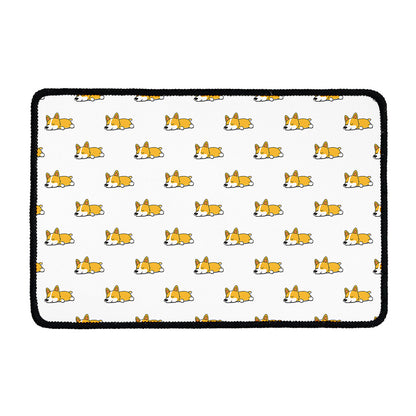 Sleeping Corgi Pattern Print Kitchen Mat