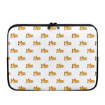 Sleeping Corgi Pattern Print Laptop Sleeve