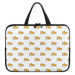 Sleeping Corgi Pattern Print Laptop Sleeve With Handle