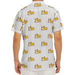 Sleeping Corgi Pattern Print Men's Deep V-Neck Shirt