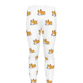 Sleeping Corgi Pattern Print Men's Leggings