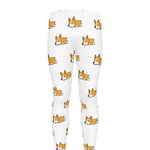 Sleeping Corgi Pattern Print Men's leggings
