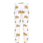 Sleeping Corgi Pattern Print Men's leggings