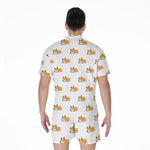Sleeping Corgi Pattern Print Men's Rompers
