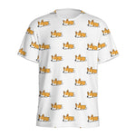Sleeping Corgi Pattern Print Men's Sports T-Shirt