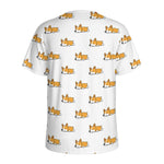 Sleeping Corgi Pattern Print Men's Sports T-Shirt