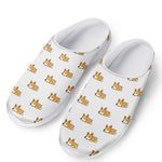 Sleeping Corgi Pattern Print Mesh Casual Shoes