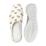 Sleeping Corgi Pattern Print Mesh Casual Shoes