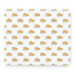 Sleeping Corgi Pattern Print Mouse Pad