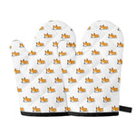 Sleeping Corgi Pattern Print Oven Mitts