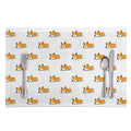 Sleeping Corgi Pattern Print Placemat