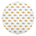 Sleeping Corgi Pattern Print Round Blanket