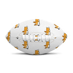 Sleeping Corgi Pattern Print Rugby Ball
