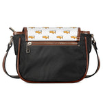 Sleeping Corgi Pattern Print Saddle Bag