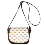 Sleeping Corgi Pattern Print Saddle Bag