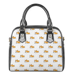 Sleeping Corgi Pattern Print Shoulder Handbag