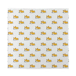 Sleeping Corgi Pattern Print Silk Bandana