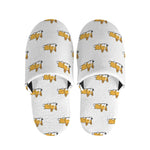 Sleeping Corgi Pattern Print Slippers