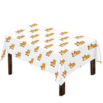 Sleeping Corgi Pattern Print Tablecloth
