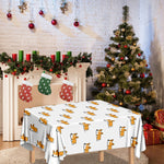 Sleeping Corgi Pattern Print Tablecloth